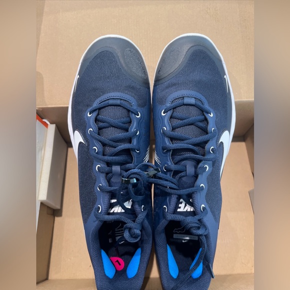 Size 12 Nike Alpha Huarache Elite 3 Baseball Cleats Navy Blue White CK0746-401 main image 5